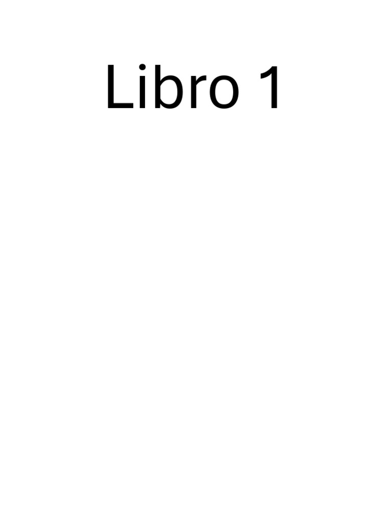 Libro 1 | PDF