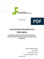 Características geométricas de engrenagens