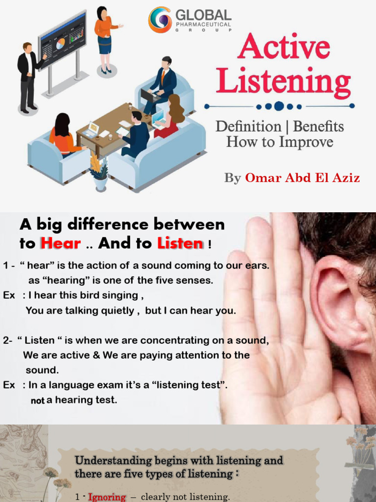 Hear vs. Listen: Mastering Empathic Listening | PDF | Empathy ...