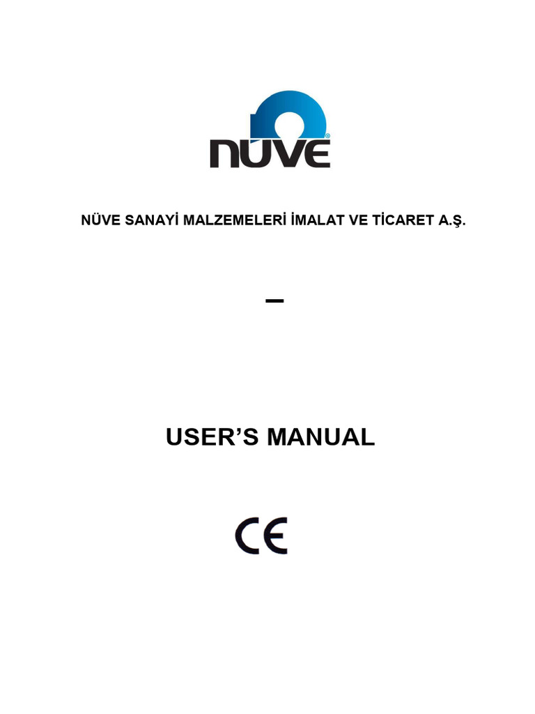 Nüve Dry Heat Sterilizers User Manual | PDF | Thermostat | Boiling