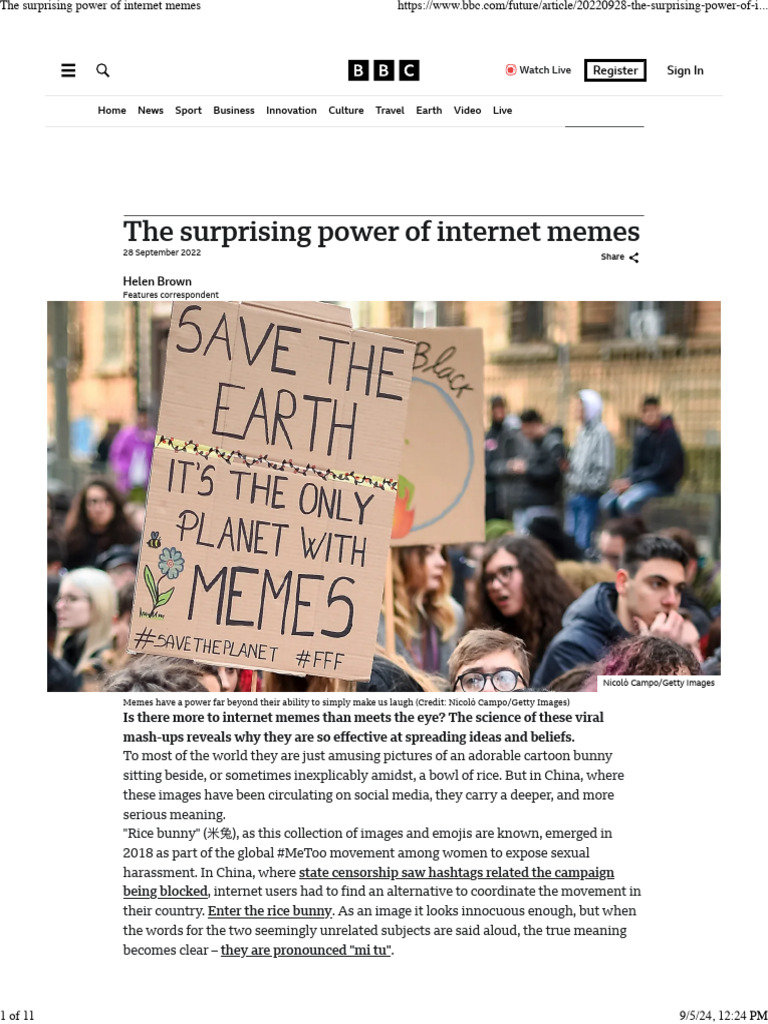 The Impact of Internet Memes Explained | PDF | Meme