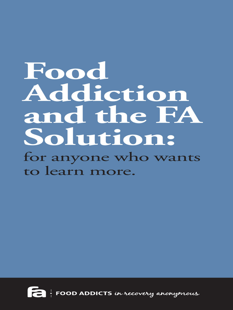 Understanding Food Addiction and FA | PDF | Substance Related Disorders ...