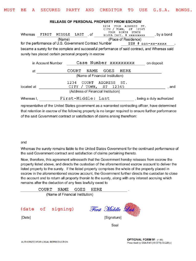 Of 91 Template | PDF