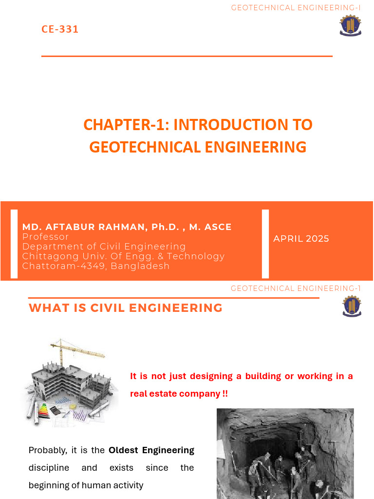 Introduction to Geotechnical Engineering | PDF | Geotechnical ...