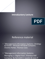 Intro Lecture: Info Systems Basics