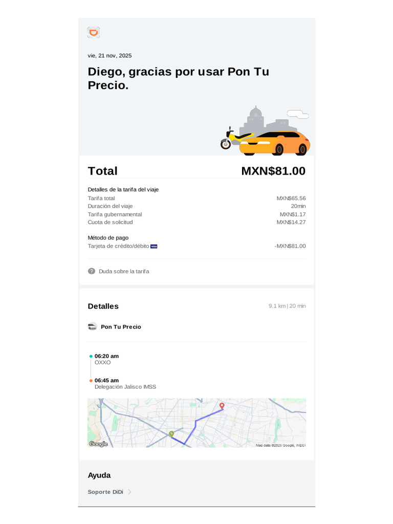 DiDi - Recibo - 1 | PDF