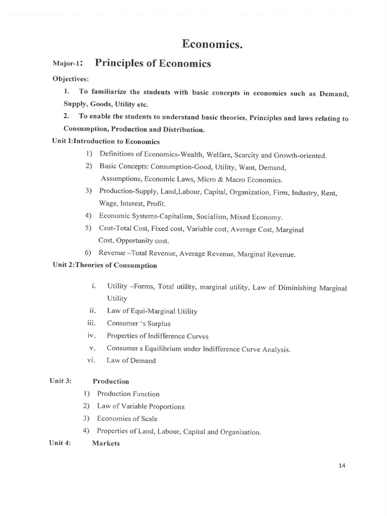 Principles of Economics | PDF