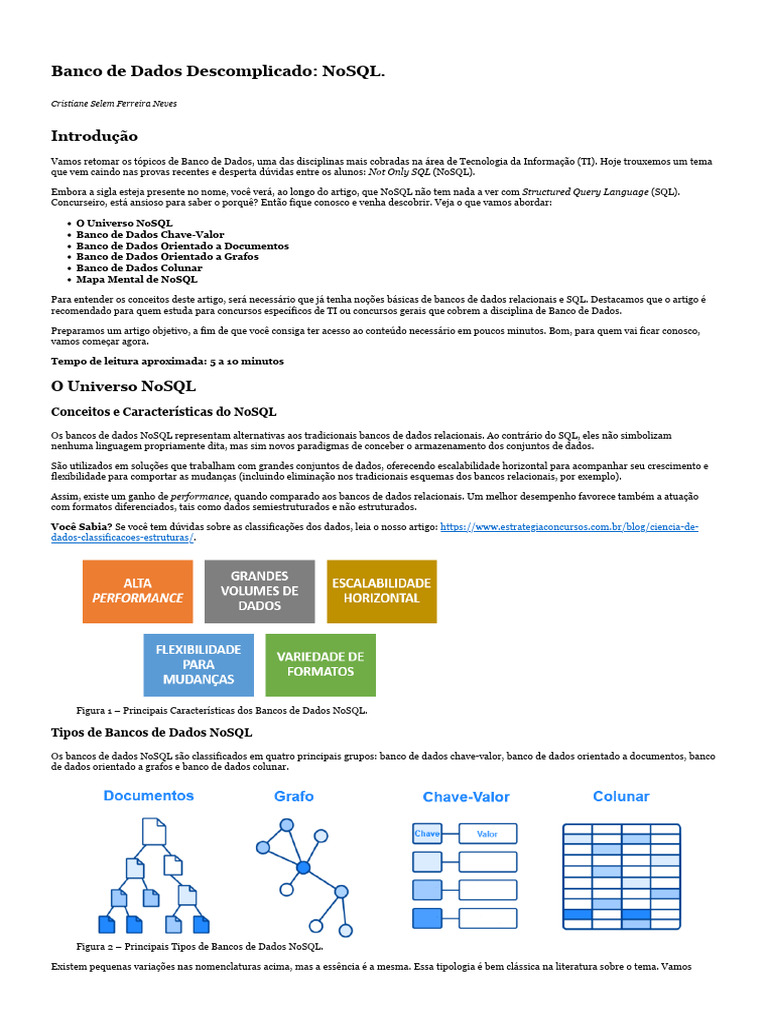 Entenda os Bancos de Dados NoSQL | PDF | No SQL | Bancos de dados