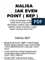 Analisa Break Even Point Bep