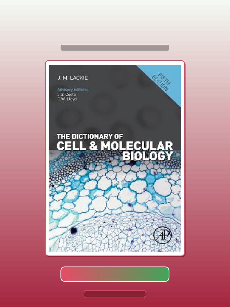 The Dictionary of Cell Molecular Biology 5th Edition Ebook and TestBank ...