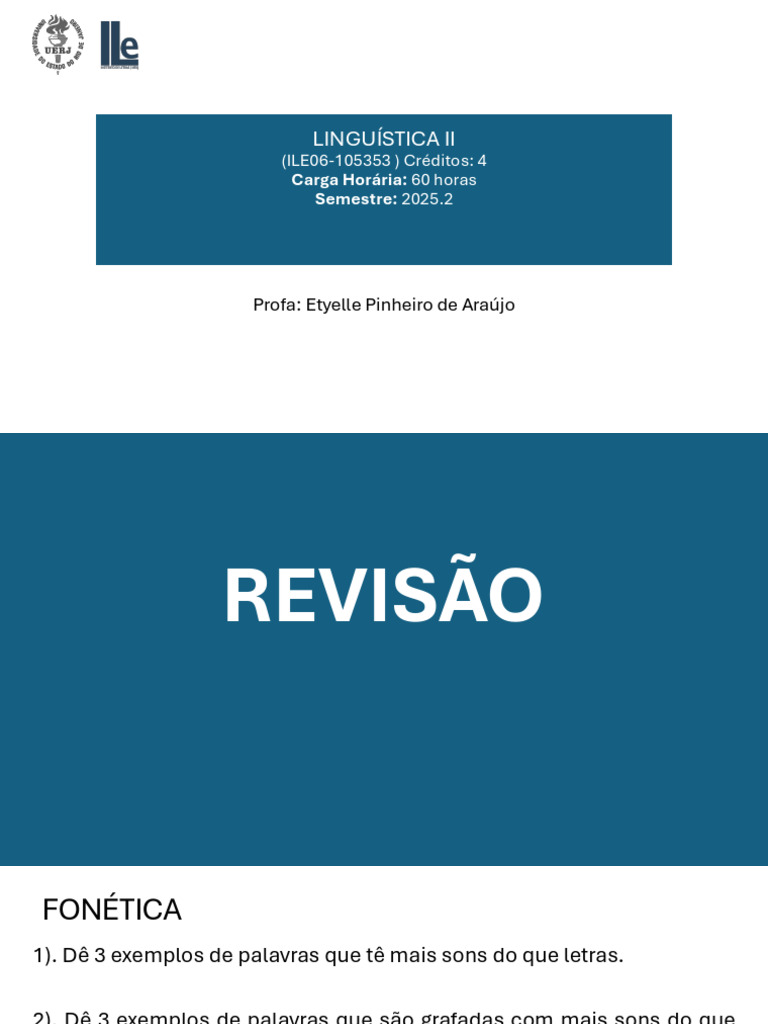 Análise Linguística: Fonética, Morfologia e Sintaxe | PDF | Palavra ...