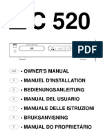 C 520 Compact Disc Player - Seven Language Manual