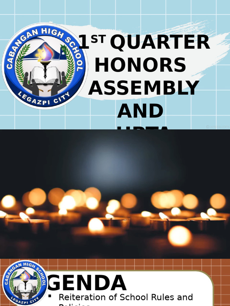 1st Quarter Honors Assembly Agenda | PDF