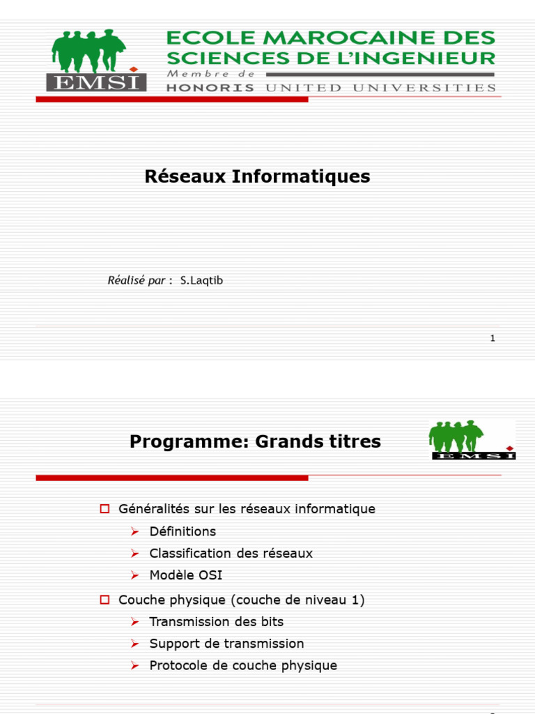 Introduction aux Réseaux Informatiques | PDF | Topologie de réseau ...