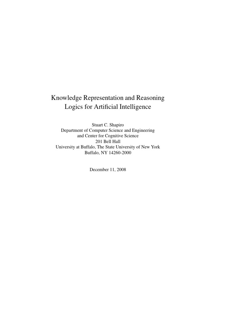 Knowledge Representation in AI Logic | PDF | Logic | Semantics