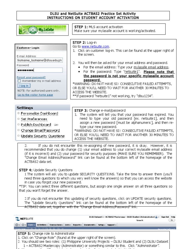 Netsuite Practice Set Download Free PDF Financial Transaction