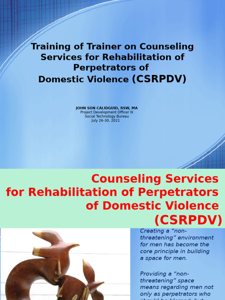 Counseling for Domestic Violence Perpetrators | PDF | Violence ...