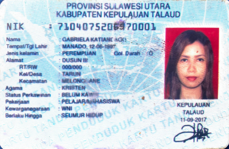 KTP Gabriela Katiandago | PDF