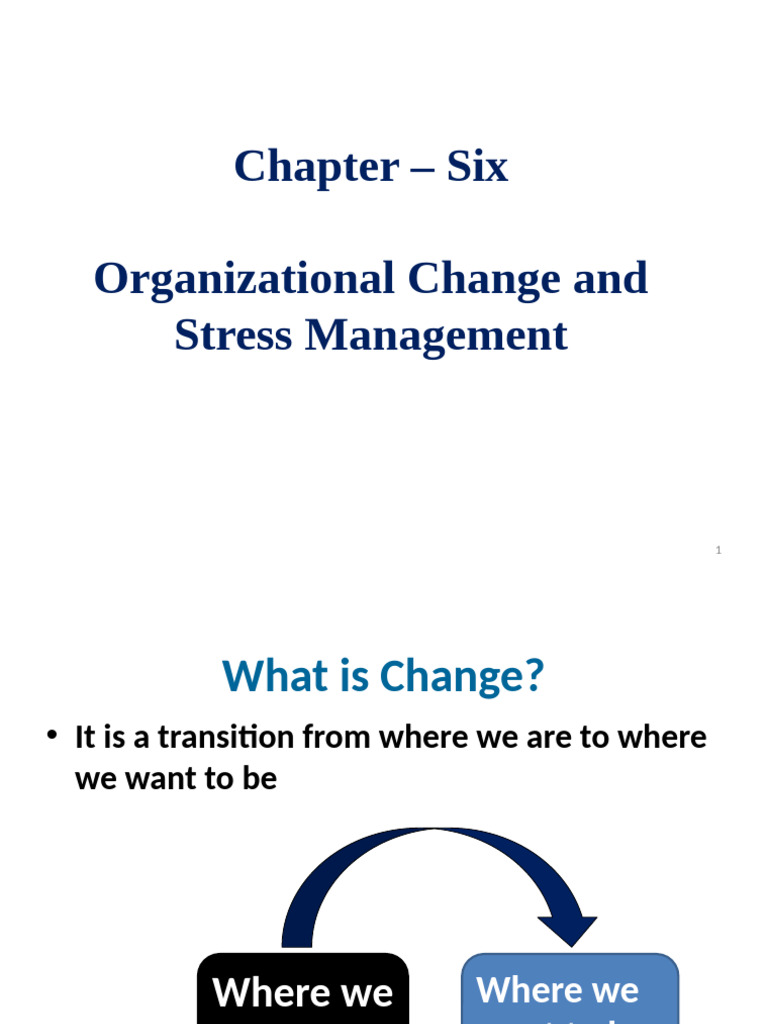 Change Management and Stress Strategies | PDF | Change Management ...