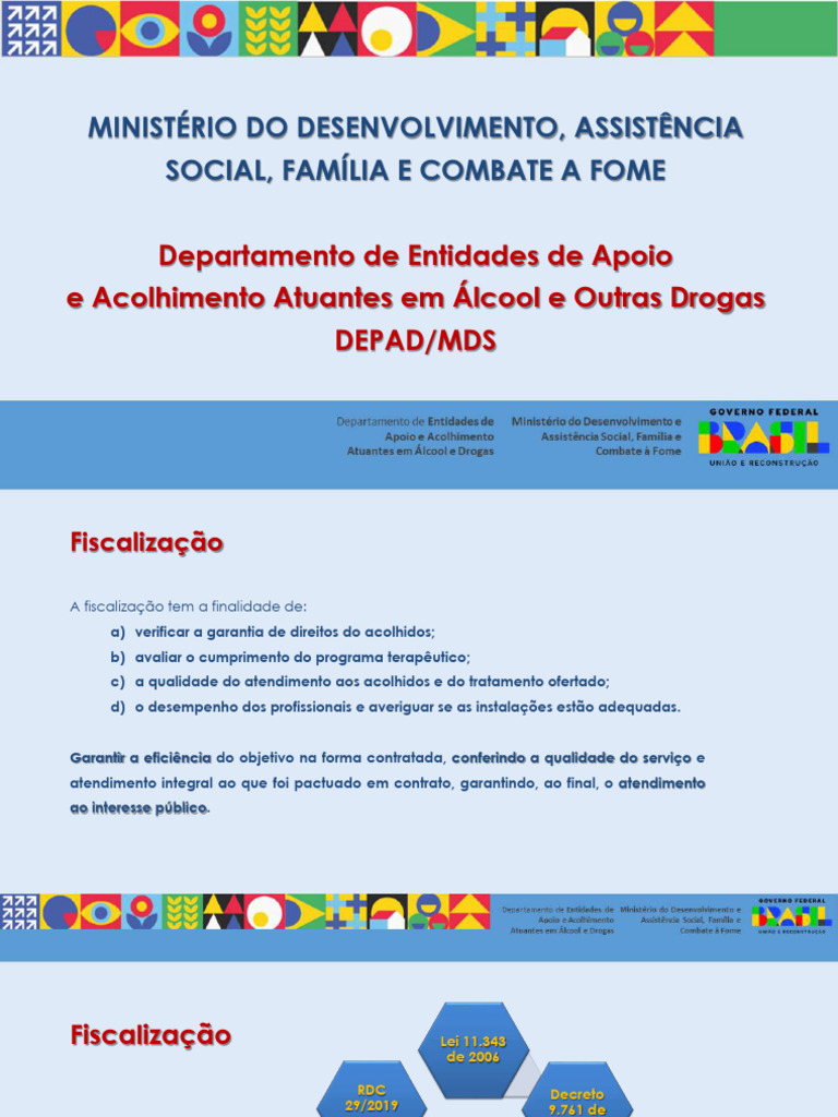 Capacitação DEPAD Aula 03 Fiscalização | PDF | Descentralização | Drogas