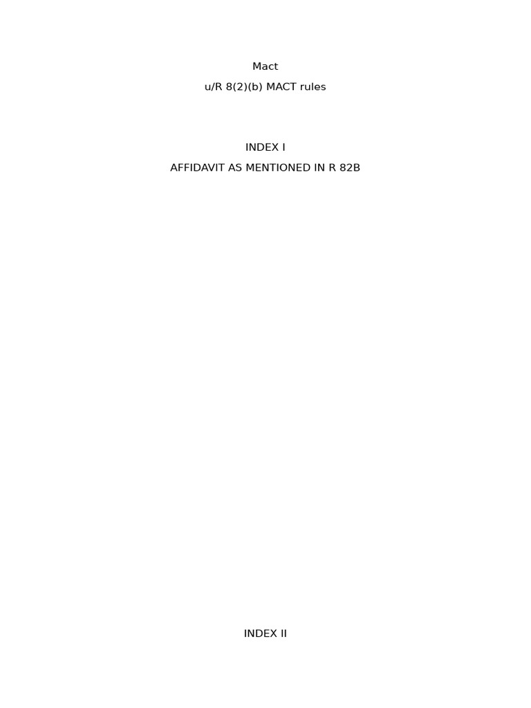 MACT R 8 2 B | PDF