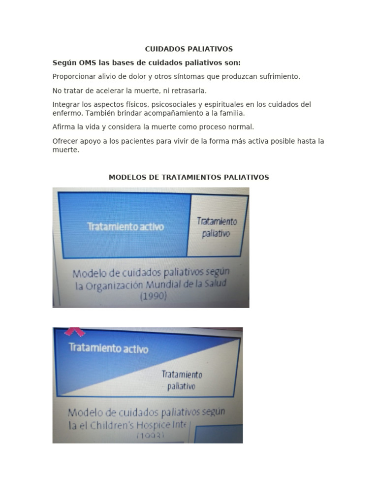 CUIDADOS PALIATIVOS | PDF | Cuidados paliativos | Cuidado de la salud
