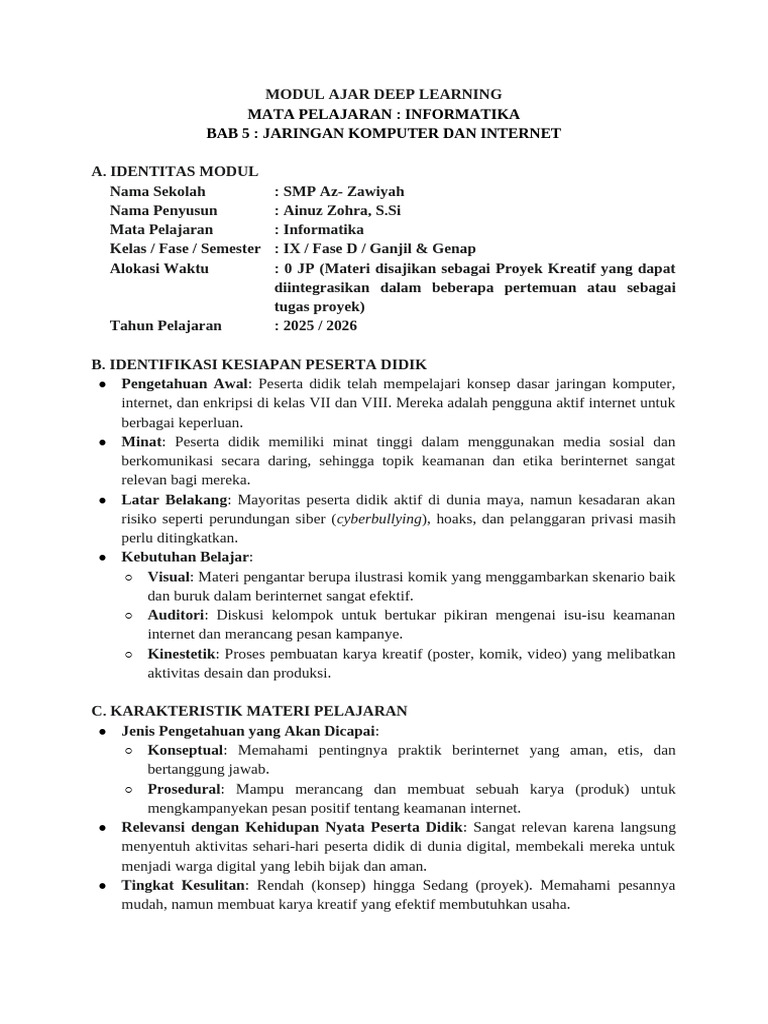 Keamanan Internet untuk Siswa SMP | PDF