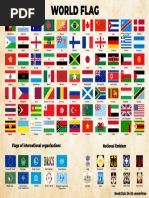 287 World Flags with Names List | PDF | Semiotics | Collecting