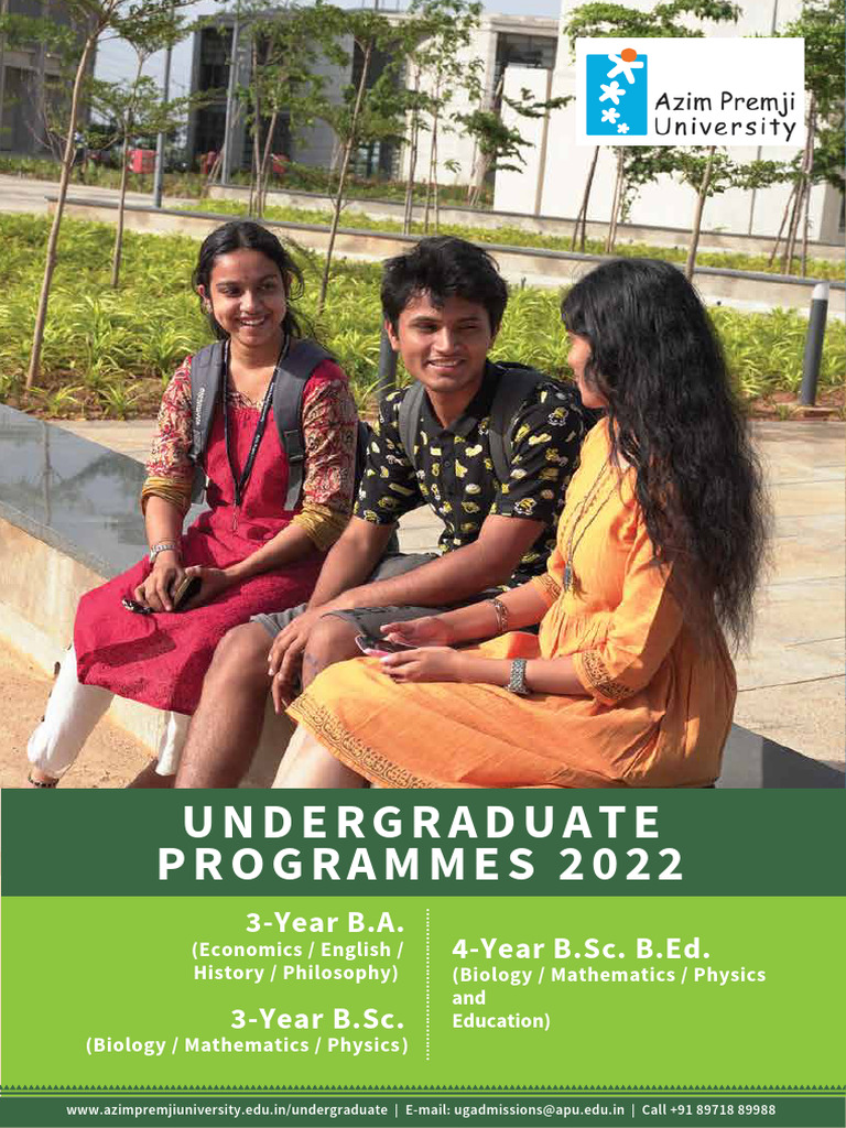 Azim Premji University Undergraduate Programs | PDF | Curriculum | Science