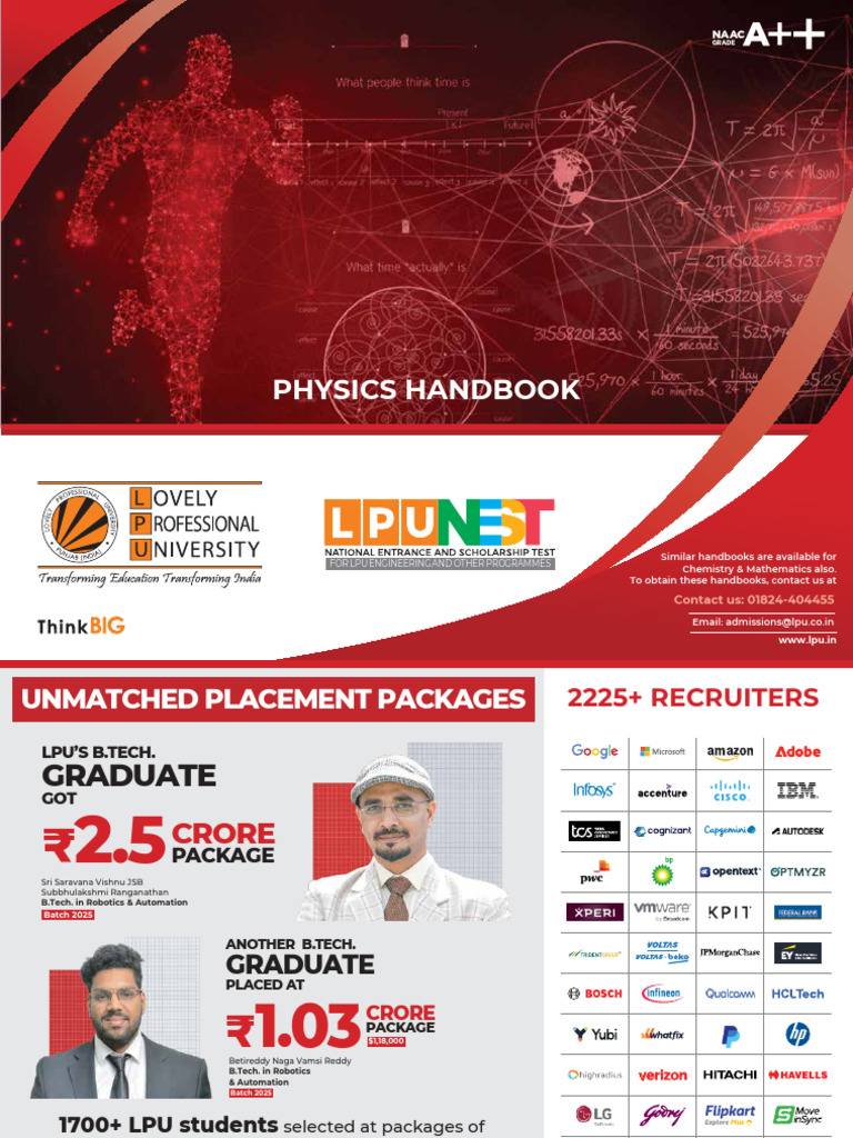 LPU Engineering Programs Handbook | PDF | International Student
