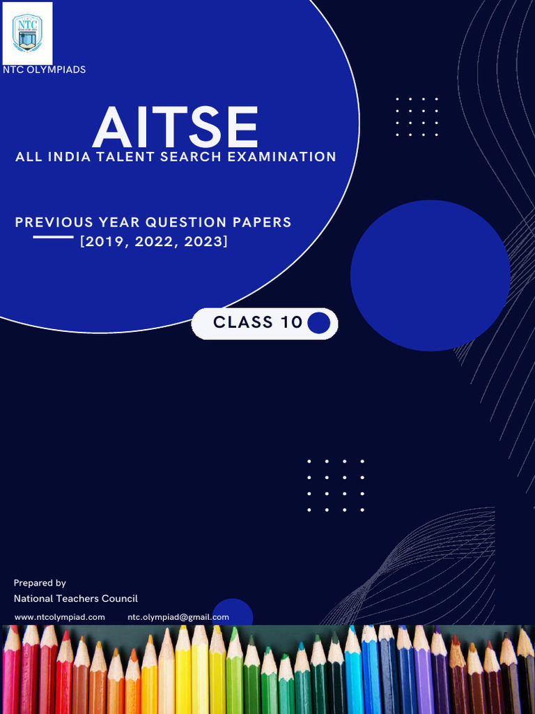 AITSE Class 10 Previous Papers 2019-2023 | PDF | Corrosion | Camera