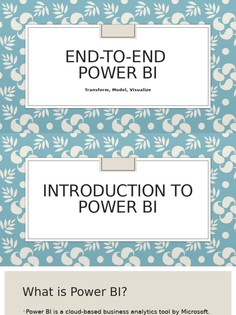 Power BI: Data Transformation & Visualization Guide | PDF | Table ...