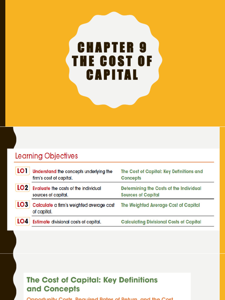 Understanding Cost of Capital Factors | PDF | Cost Of Capital | Equity ...
