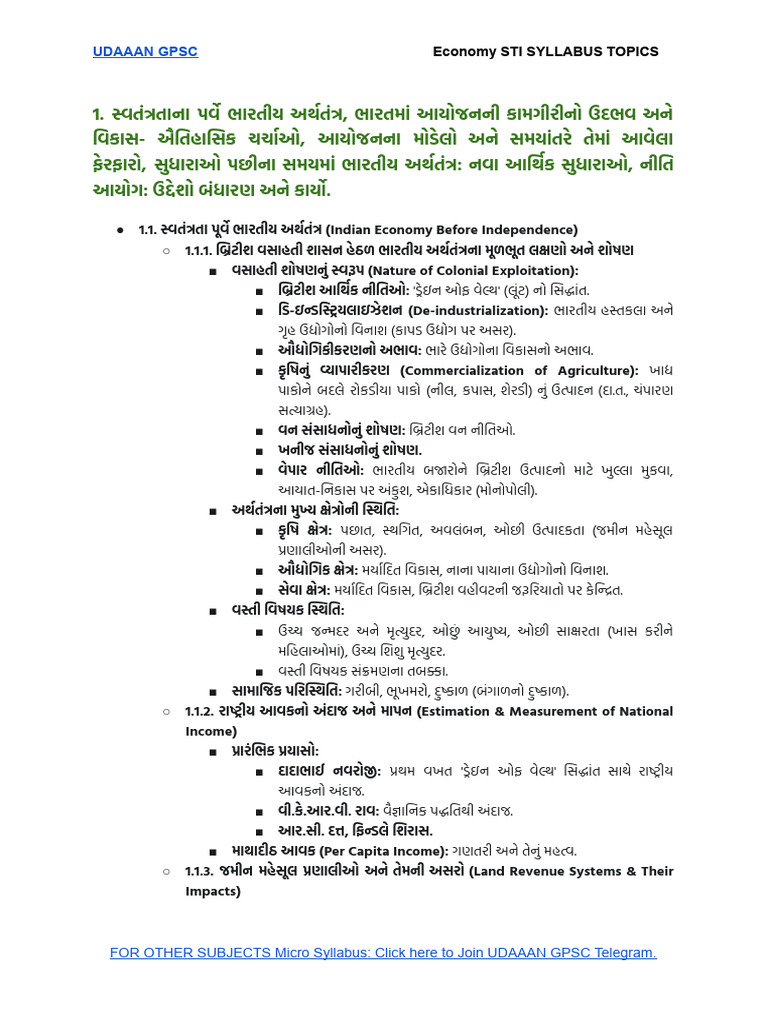 Economy MicroSyllabus STI | PDF