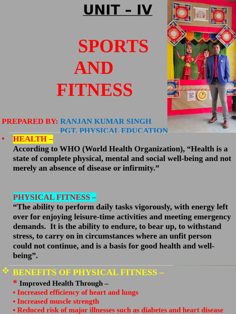 UNIT - IV Sports and Fitness | PDF | Physical Fitness | Flexibility ...