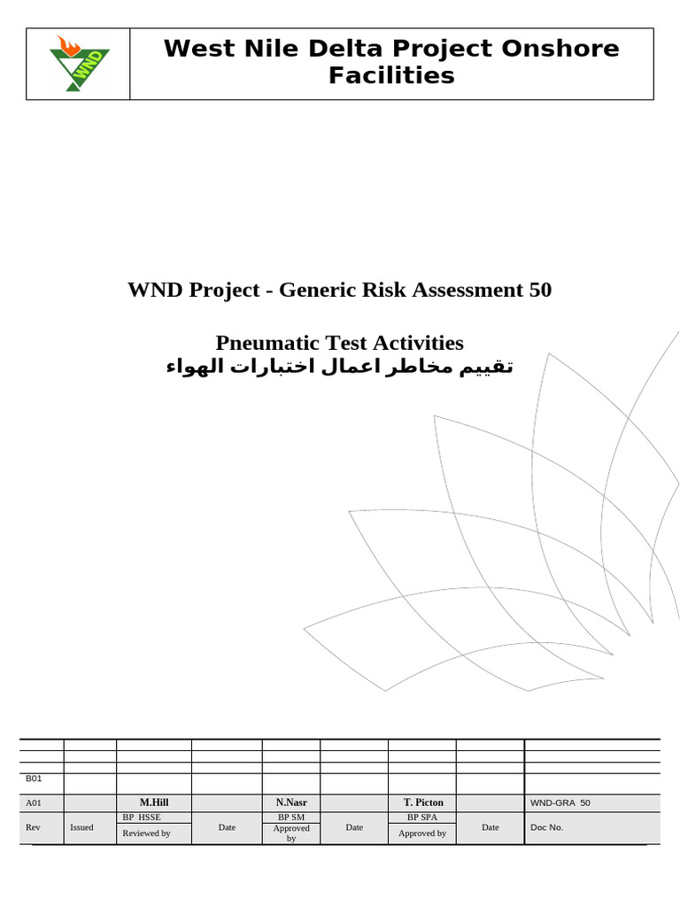 WND - GRA 50 Pneumatic Test | PDF | Risk
