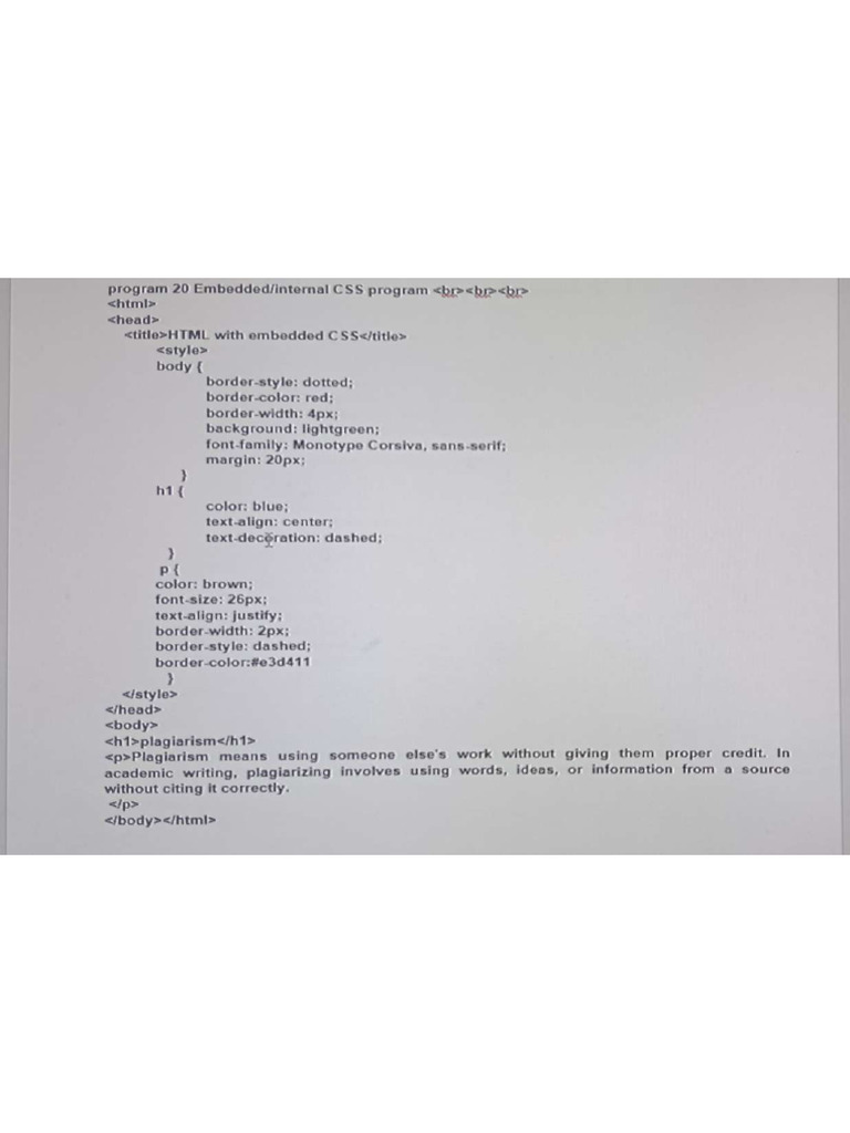 CSS Programs Std10 | PDF