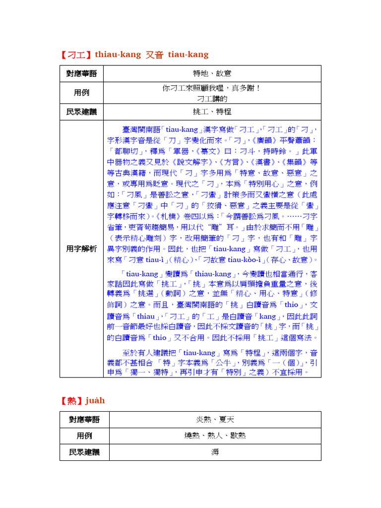 臺灣閩南語按呢寫第2期 (刁工、熱) | PDF