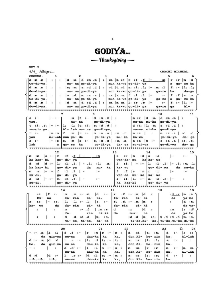 Godiya - Thanksgiving | PDF