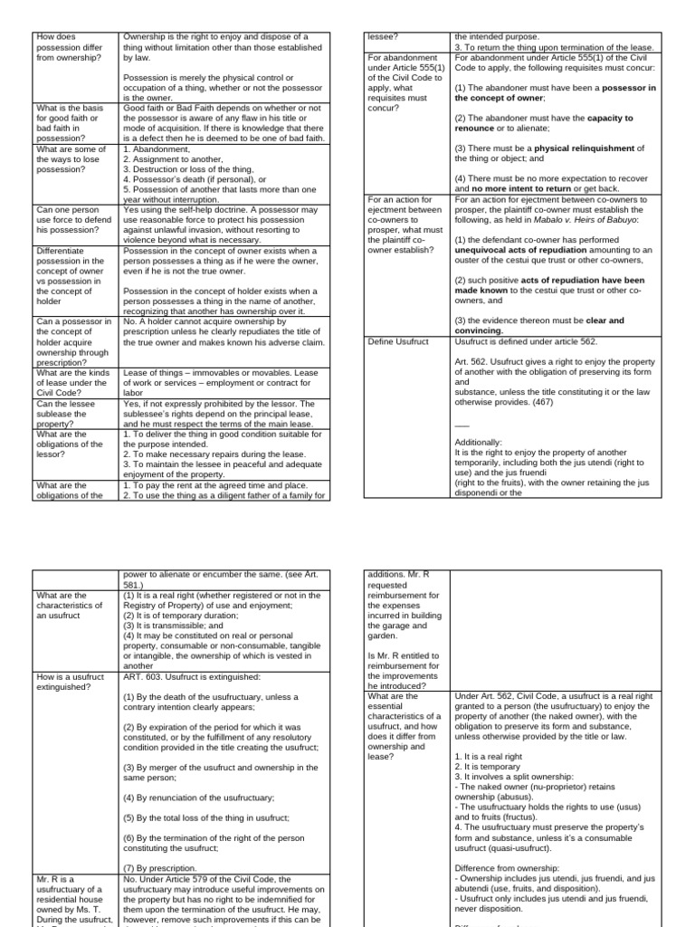Understanding Possession vs. Ownership | PDF | Lease | Possession (Law)
