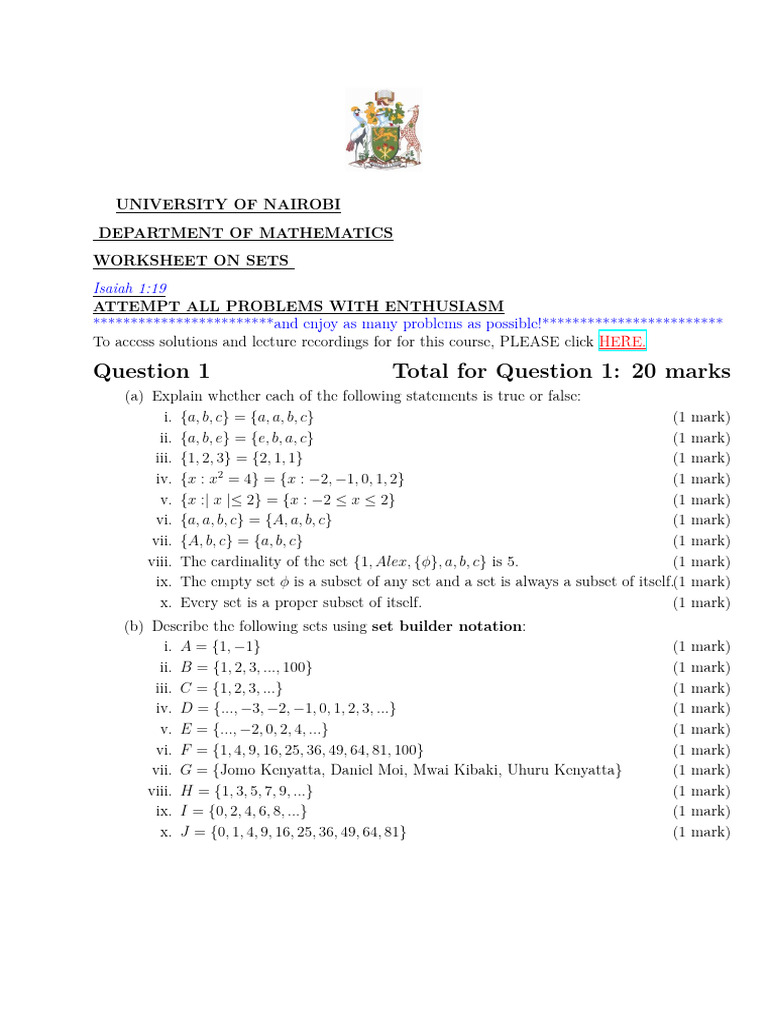 Rev Qns-Basic Mathematics | PDF | Set (Mathematics) | Mathematics