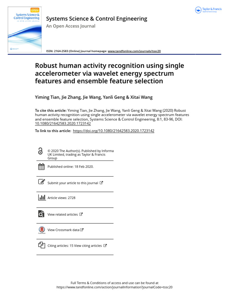Robust Human Activity Recognition Using Single Accelerometer Via ...