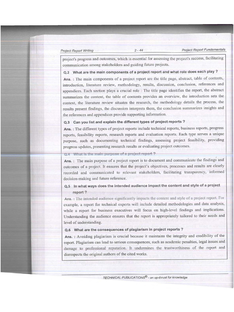 OHS352 Project Report Writing (R 2021), Sem 7 Book 3 | PDF