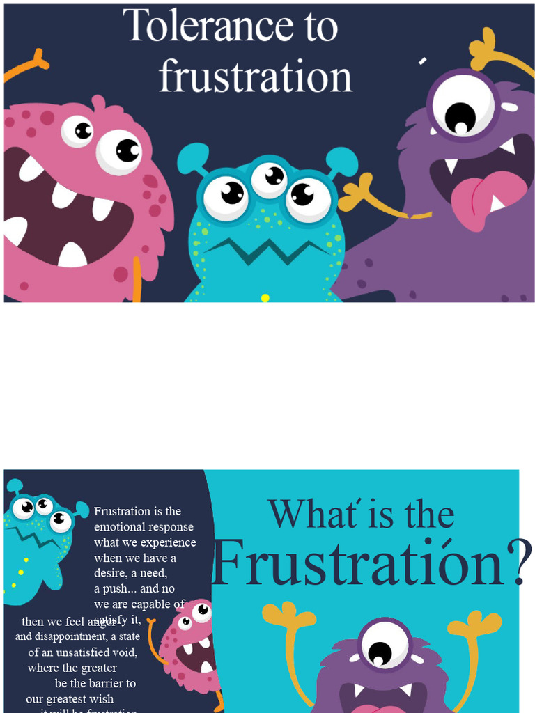 tolerance to frustration | PDF | Emotions | Goal