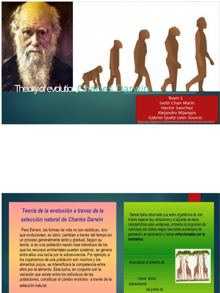 Charles Darwin, theory of natural selection. | PDF