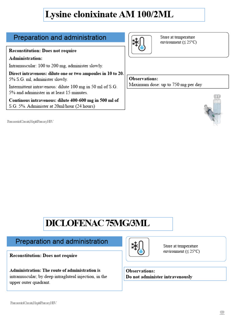 ADMINISTRATION OF INJECTABLE NSAIDs | PDF | Intravenous Therapy | Pharmacy