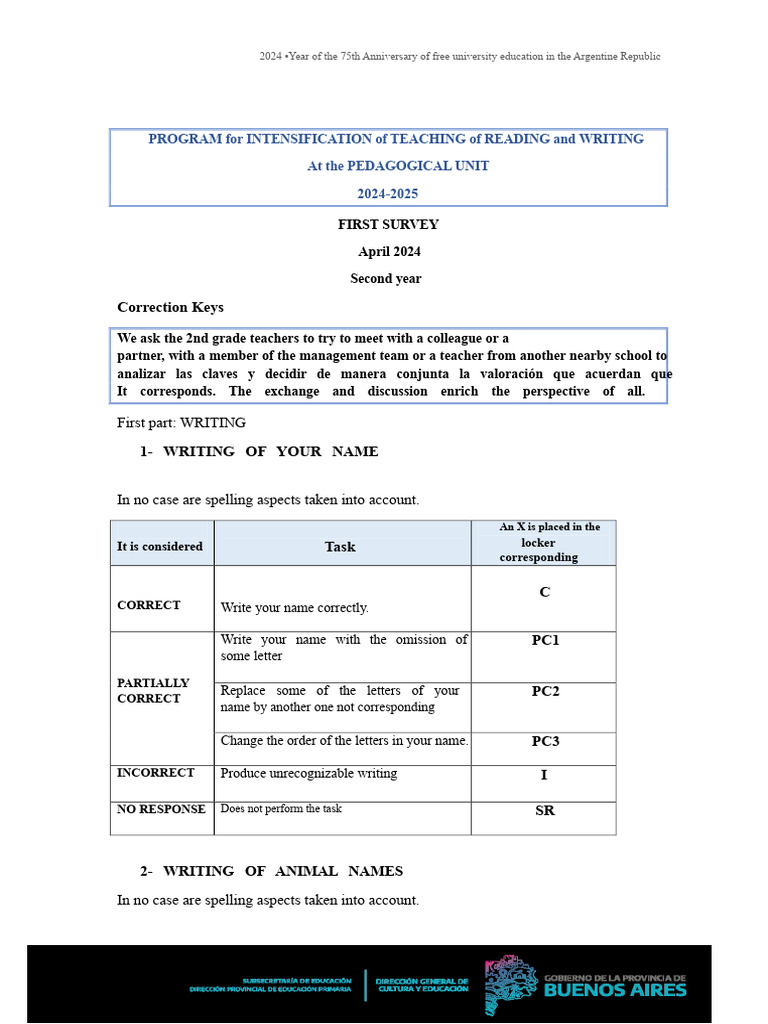 2024 Reading and Writing Assessment Guide | PDF | Consonant | Syllable