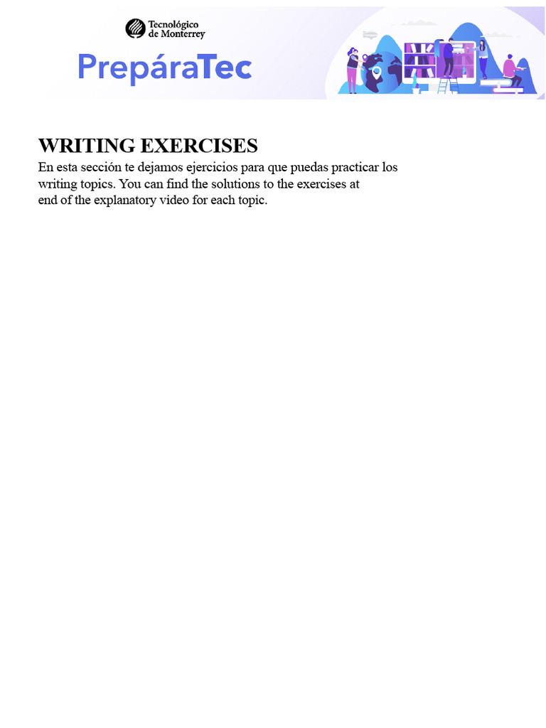 Writing Exercises for Skill Development | PDF