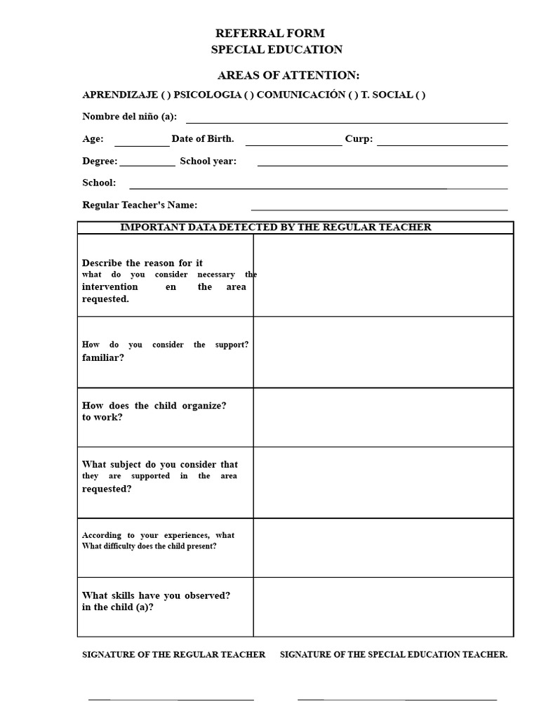 Referral Form | PDF