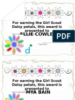 Daisy Certificates